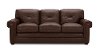 Traditional Brown Leather Sofa - Derrick