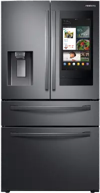 RF28R7551SG Samsung 28 cu ft 4 Door Refrigerator - Black Stainless Steel
