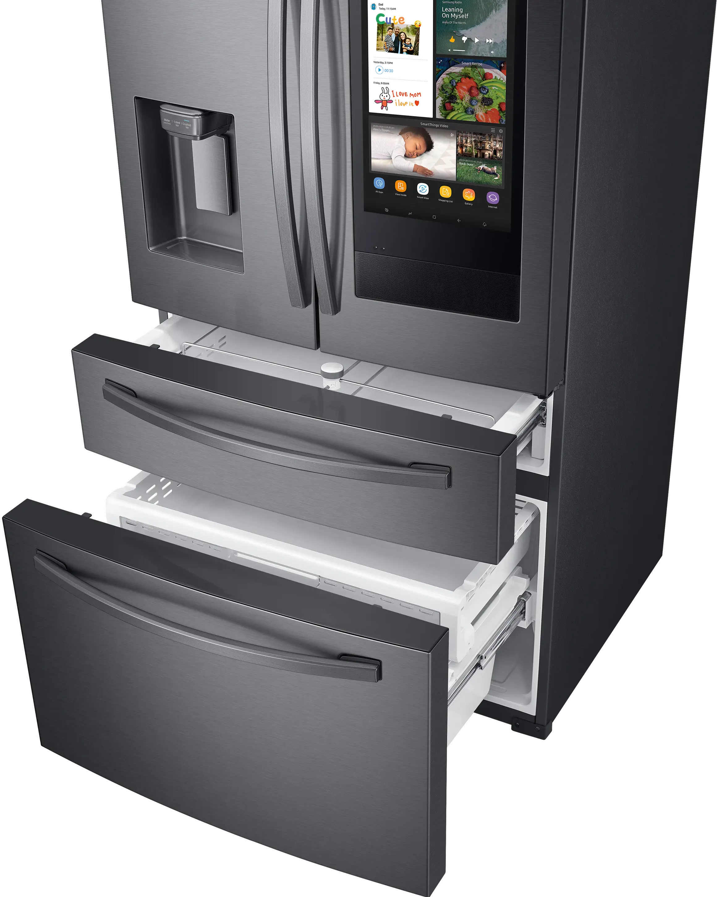 RF28R7551SG Samsung 28 cu ft 4 Door Refrigerator - Black Stainless Steel-3