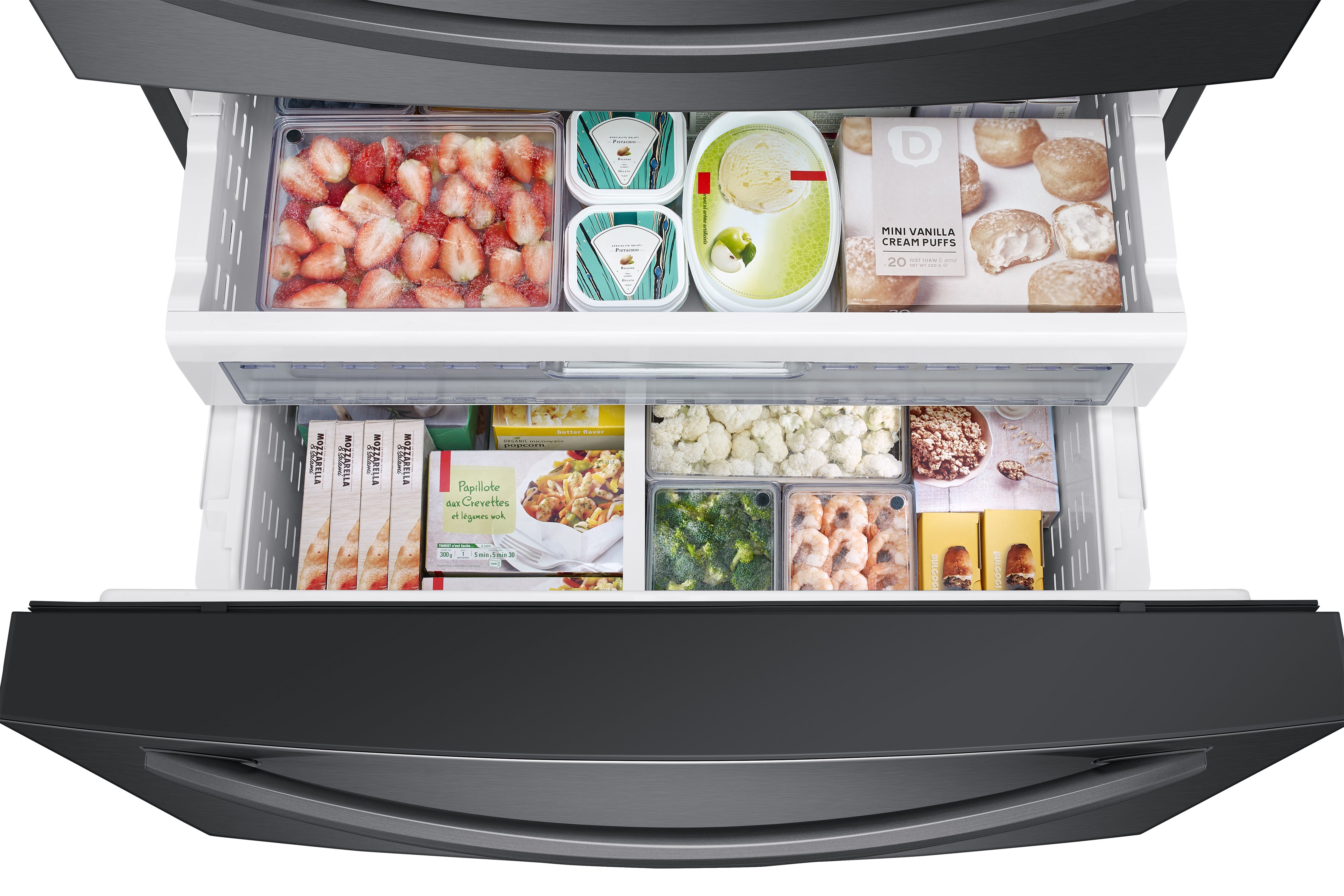 RF28R7551SG Samsung 4 Door French Door Smart Refrigerator with Connected Touchscreen Family Hub - 28 cu. ft., 36 Inch Black Stainless Steel-4