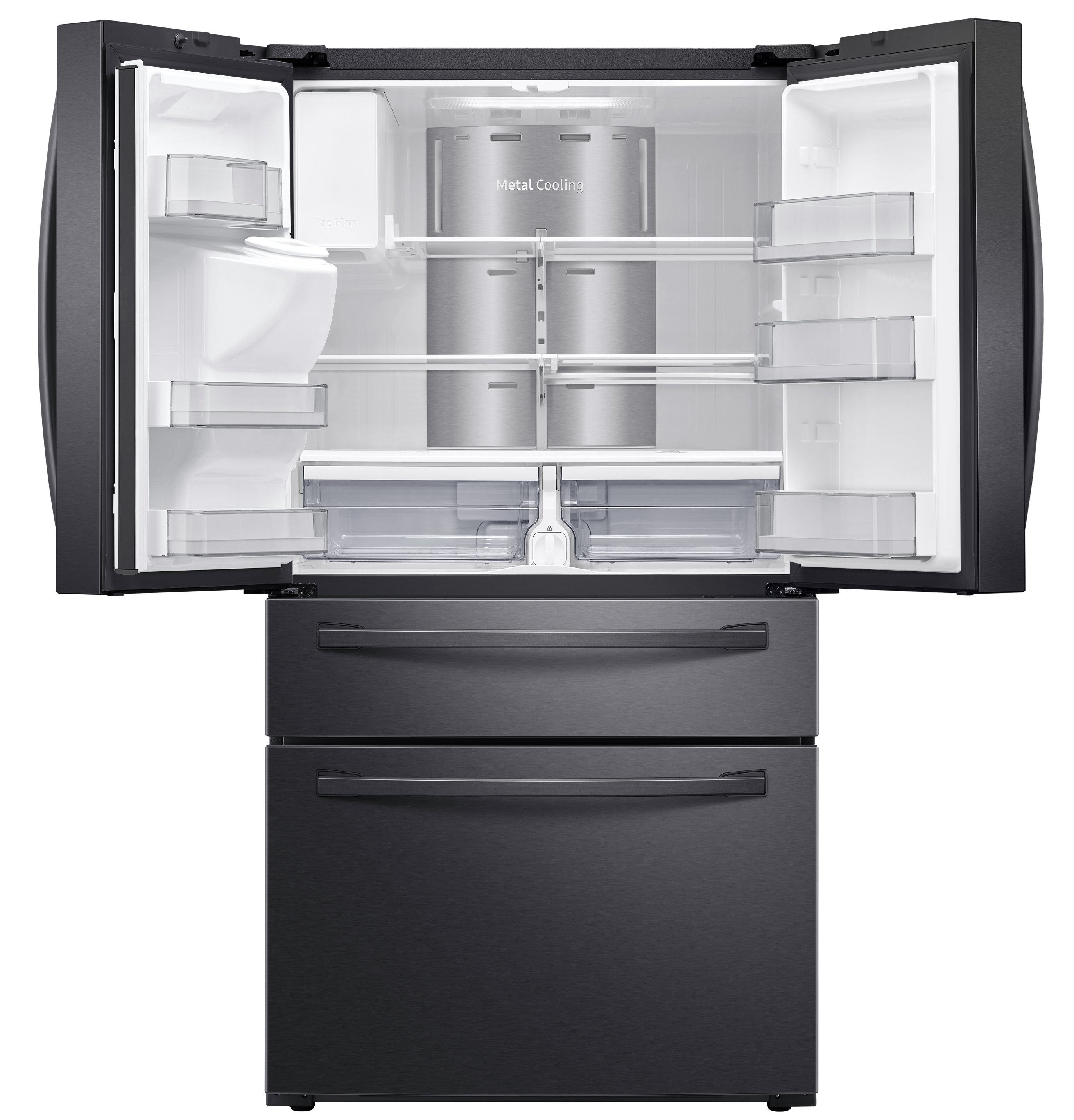 RF28R7551SG Samsung 4 Door French Door Smart Refrigerator with Connected Touchscreen Family Hub - 28 cu. ft., 36 Inch Black Stainless Steel-8
