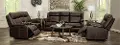 Domino Brown Reclining 6 Piece Living Room Set