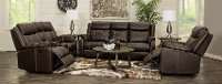 Domino Brown Reclining 6 Piece Living Room Set