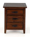 Classic Chestnut Brown Filing Cabinet - Country Roads
