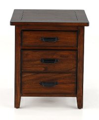Classic Chestnut Brown Filing Cabinet - Country Roads