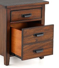 Classic Chestnut Brown Filing Cabinet - Country Roads-2