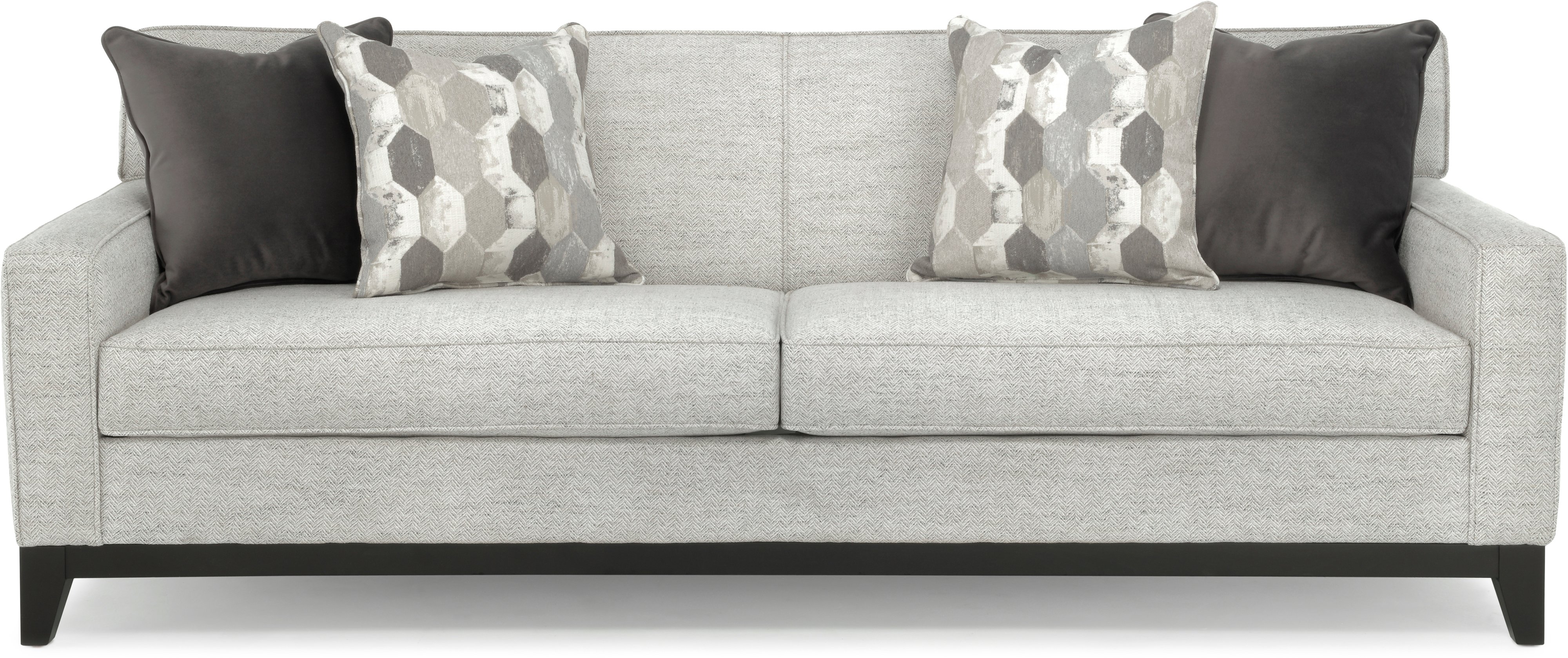 Olivia Contemporary Pearl Gray Sofa-1