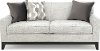 Contemporary Pearl Gray Loveseat - Olivia