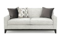 Olivia Contemporary Pearl Gray Loveseat