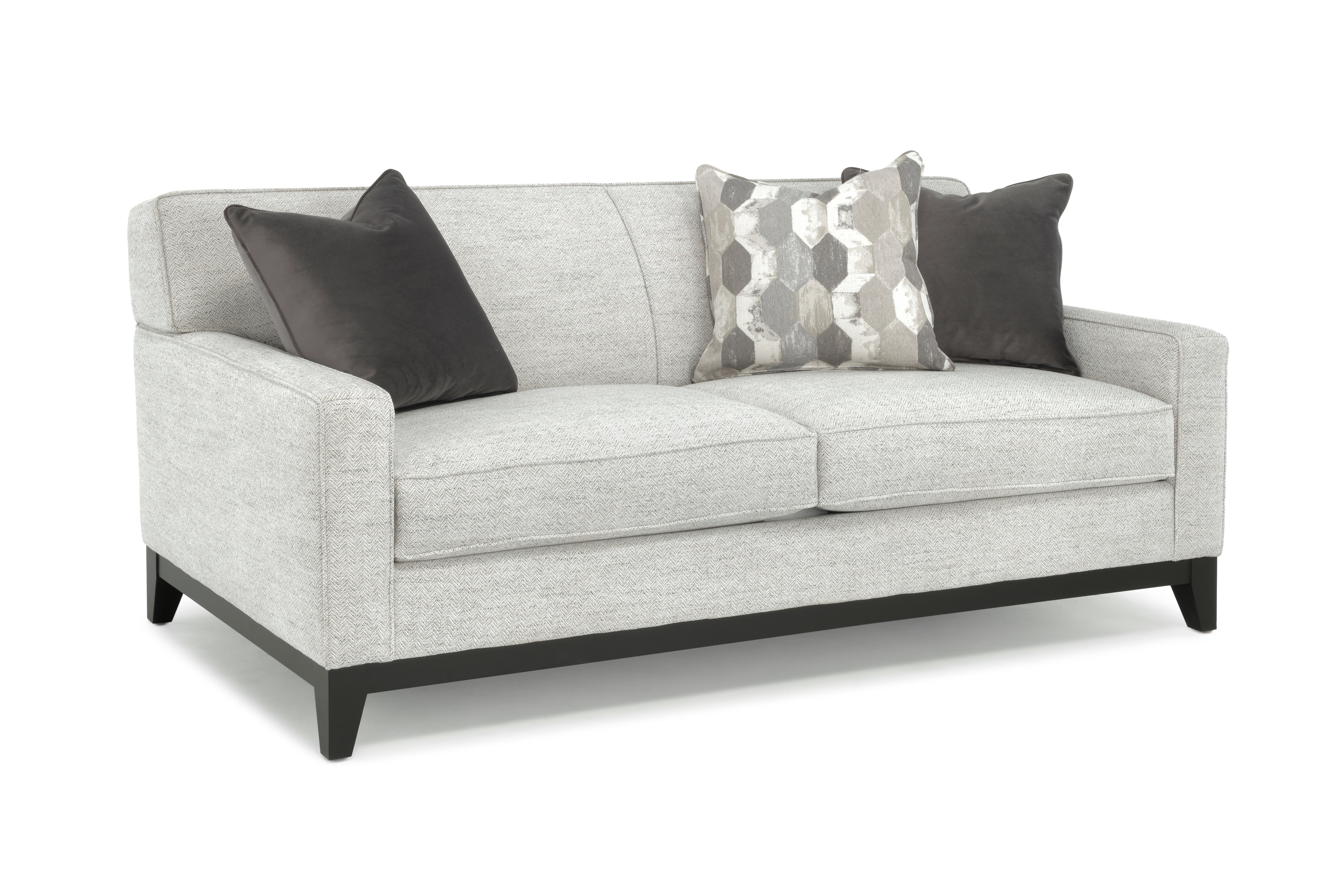 Olivia Contemporary Pearl Gray Loveseat-2