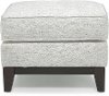 Contemporary Pearl Gray Ottoman - Majestic
