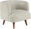 A100616XXX Colette Modern Beachglass Cream Accent Chair