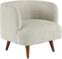 A100616XXX Colette Modern Beachglass Cream Accent Chair