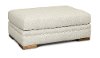 Contemporary Cement Gray Ottoman - Giles