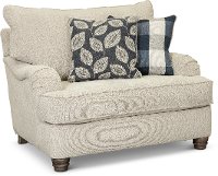Traditional Oatmeal Beige Chair - Waco