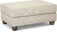 Traditional Oatmeal Beige Ottoman - Waco