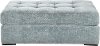 Modern French Blue Ottoman - Noah