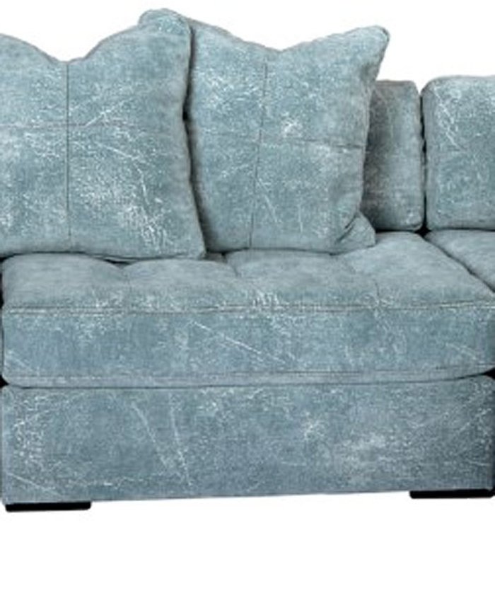 S002410XXX Modern French Blue Armless Chair - Noah