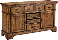 Rustic 64 Inch Heirloom Oak Brown TV Stand - Eagle Mountain-2