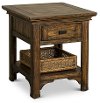 Rustic Heirloom Oak Brown End Table - Eagle Mountain