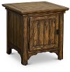 Rustic Heirloom Oak Brown Chairside Table - Eagle Mountain