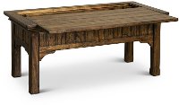 Rustic Heirloom Oak Brown Slide-top Coffee Table - Eagle Mountain