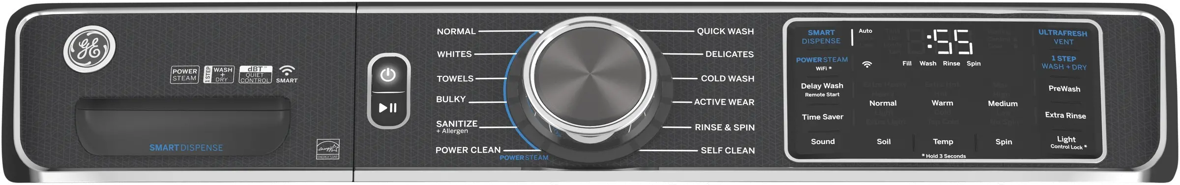 GFW850SPNDG GE Smart Front Load Steam Washer with SmartDispense - 5.0 cu. ft. Capacity Diamond Gray-4