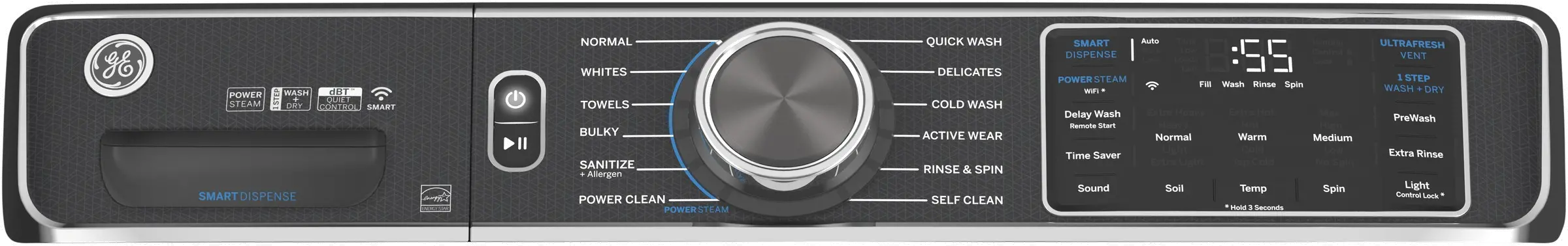 GFW850SSNWW GE Smart Front Load Steam Washer with SmartDispense - White 5.0 cu. ft. Capacity-3