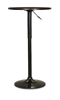 Matte Black Adjustable Pub Table - Bentley-5