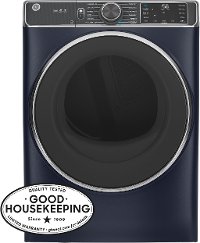 GFD85GSPNRS GE 7.8 cu. ft. Capacity Smart Front Load Gas Dryer with Steam - Sapphire Blue-2
