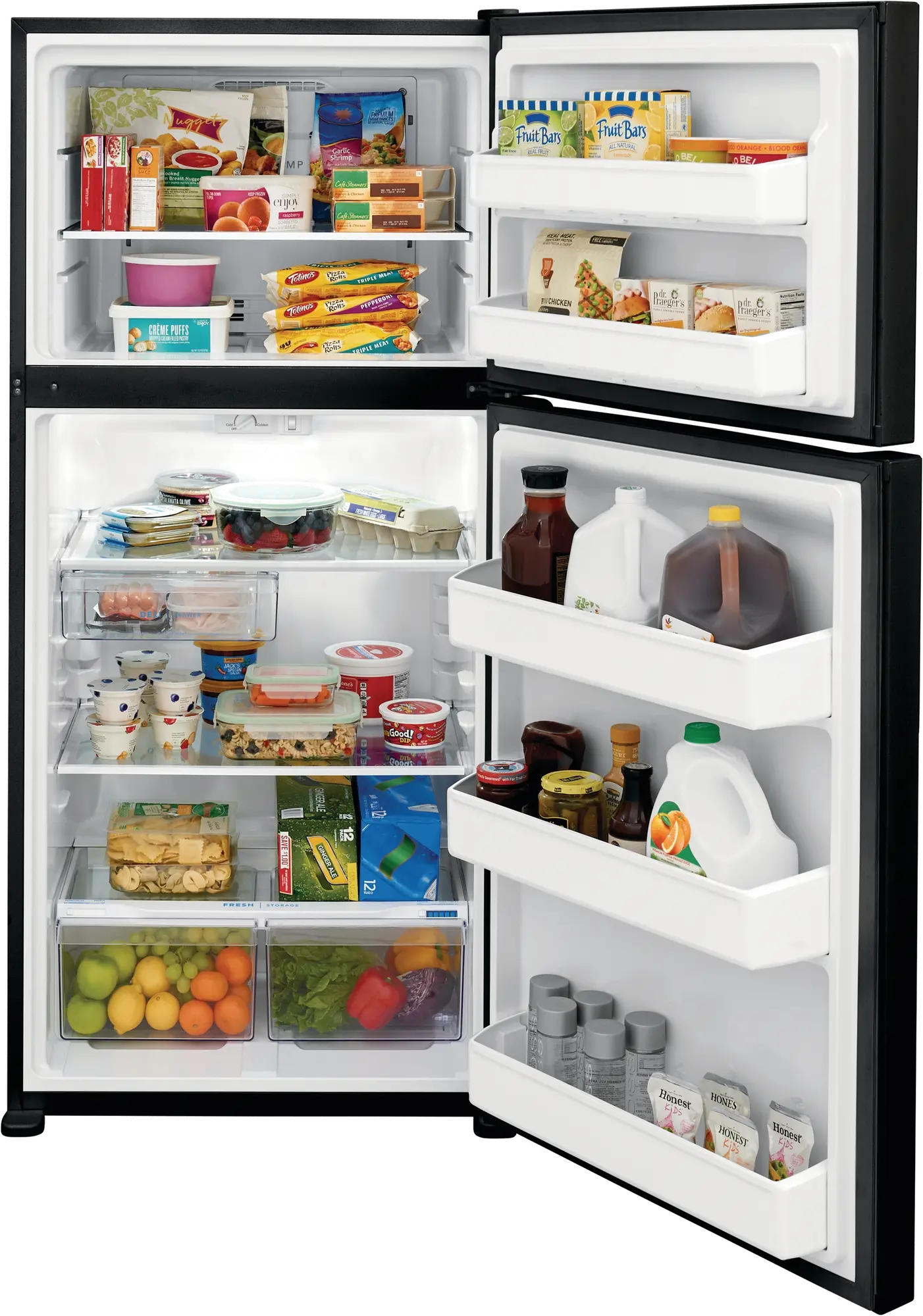 FFTR1835VB Frigidaire 18.3 cu ft Top Freezer Refrigerator - 30 W Black-2