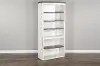 Carriage House White Country Open Bookcase