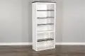 Carriage House White Country Open Bookcase