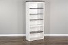 White Country Open Bookcase - Carriage House