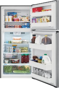 FFHT1425VV Frigidaire 28 Inch Top Freezer Refrigerator - 13.9 cu. ft., Brushed Steel-3