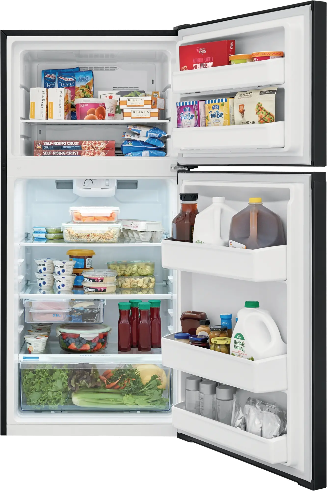 FFHT1425VB Frigidaire 13.9 cu ft Top Freezer Refrigerator - 28 W Black-2