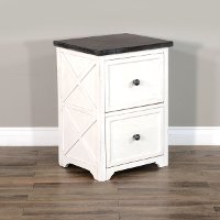 White Country File Cabinet - Carriage House