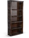 Dark Brown Open Bookcase - Carriage House