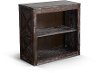 Rustic Dark Brown Bookcase - Carriage House