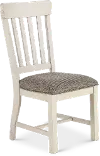 Country White Upholstered Dining Room Chair - Drake