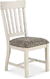 Drake White Upholstered Dining Room Chair
