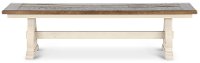 Country White Dining Bench - Drake