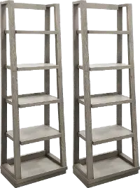 Pure Modern Bookcase Piers Pair