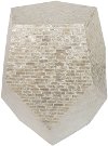18 Inch Ivory Capiz Stool