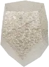 18 Inch Ivory Capiz Stool