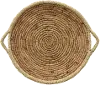 24 Inch Round Water Hyacinth Tray with Handles