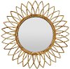 32 Inch Natural Decorative Wall Mirror