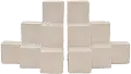Cream Ceramic Geometric Bookend Pair