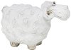 6 Inch White Carved Sheep Sculpture