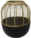 Clearance 9 Inch Gold Metal Wire Cage Hurricane